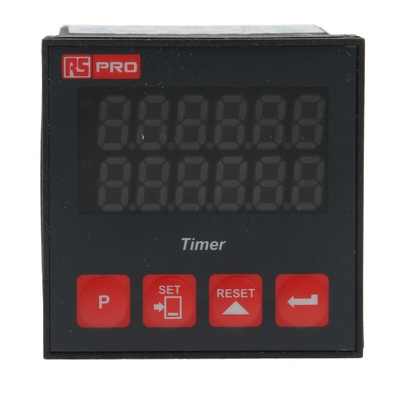 RS PRO Panel Mount Timer Relay, 24V ac/dc, 1-Contact, 1-Function, SPDT