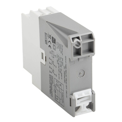 RS PRO DIN Rail Mount Timer Relay, 24 → 240V ac/dc, 2-Contact, 0.6 → 600s, 1-Function, DPDT