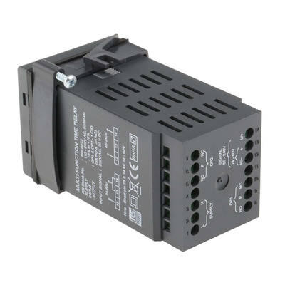 RS PRO Panel Mount Timer Relay, 110 → 240V ac, 2-Contact, 01.s → 999days, DPDT