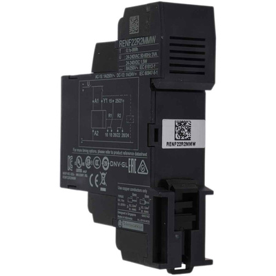 Schneider Electric Harmony Time Series DIN Rail Mount Timer Relay, 12 → 240V ac/dc, 2-Contact, 0.1 s →