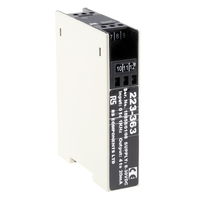 RS PRO Signal Conditioner, Frequency Input, Current Output, 8 → 30V dc Supply