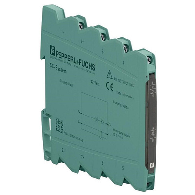 Pepperl + Fuchs S1SD Series Signal Conditioner, Current Input, Current Output, 16.8 → 31.2V dc Supply