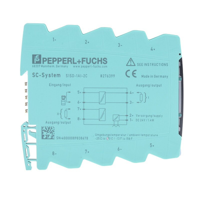 Pepperl + Fuchs S1SD Series Signal Conditioner, Current Input, Current Output, 16.8 → 31.2V dc Supply