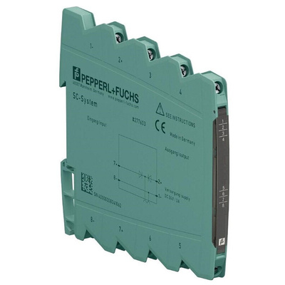Pepperl + Fuchs S1SD Series Signal Conditioner, Current, Voltage Input, Current, Voltage Output, 16.8 → 31.2V dc