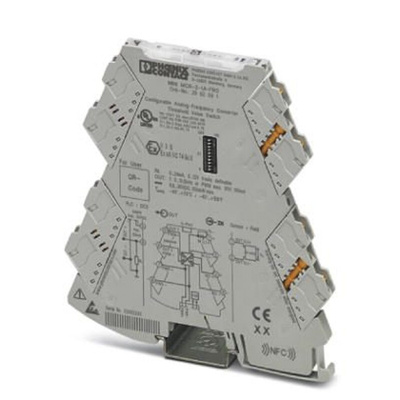 Phoenix Contact MINI MCR Series Signal Conditioner, Current, Voltage Input, Frequency Output, 24V dc Supply