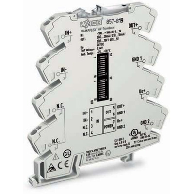 Wago Signal Conditioner, Voltage Input, Current, Voltage Output, 24V dc Supply, ATEX, IECEx