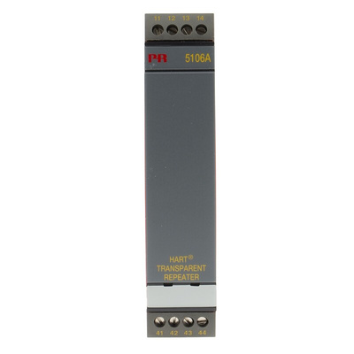 PR Electronics 5106A Series Transparent Repeater, 19.2 → 300 V dc, 21.6 → 253V ac Supply