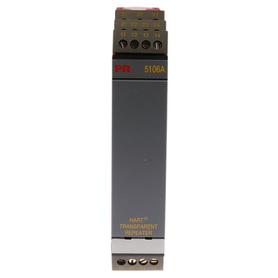 PR Electronics 5106A Series Transparent Repeater, 19.2 → 300 V dc, 21.6 → 253V ac Supply