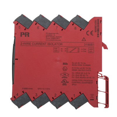 PR Electronics 3 Series Signal Conditioner, Current Input, Current Output, 6 → 35V dc Supply, ATEX, IECEx