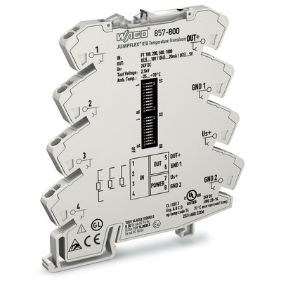 Wago 857 Series Signal Conditioner, Current, Voltage Input, Current, Voltage Output