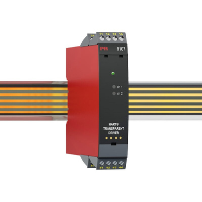 PR Electronics 9100 Series Signal Conditioner, Current, Voltage Input, Current Output, 19.2 → 31.2V dc Supply,