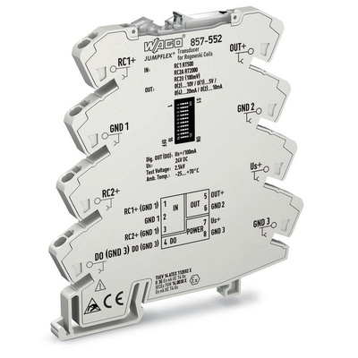 Wago 857 Series Signal Conditioner, Current Input, Current, Voltage Output, 24V dc Supply