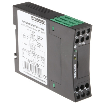 Brodersen Controls 9100 Series Signal Conditioner, RTD Input, Current, Voltage Output, 230V ac Supply