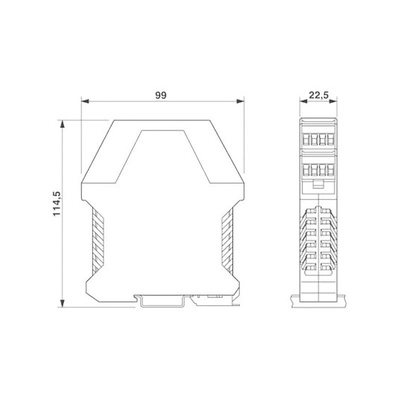Phoenix Contact MCR-S Series Current Measuring Transducer, Current Input, Current Output, 20 → 30V dc Supply