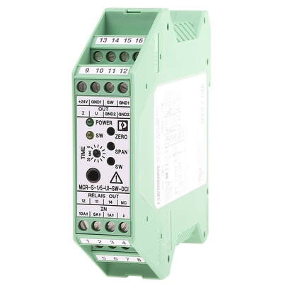 Phoenix Contact MCR-S-1 Series Current Measuring Transducer, Current Input, 20 → 30V dc Supply