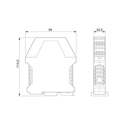 Phoenix Contact MCR-S10 Series Current Measuring Transducer, Current Input, Current Output, 20 → 30V dc Supply
