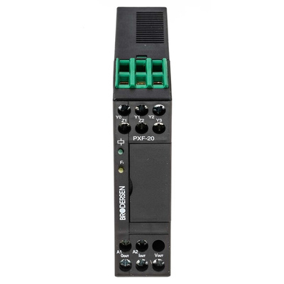Brodersen Controls MINI MCR-2-U-U-PT Series Signal Conditioner, Frequency Input, Current, Voltage Output, 115 →