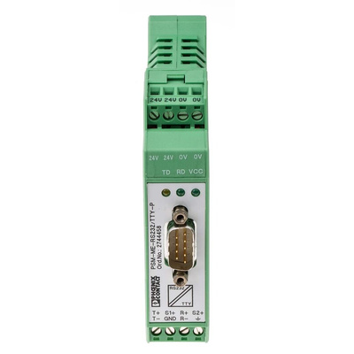 Phoenix Contact ACT20X Series Signal Conditioner, RS-232 Input, TTY Output, 24V ac/dc Supply