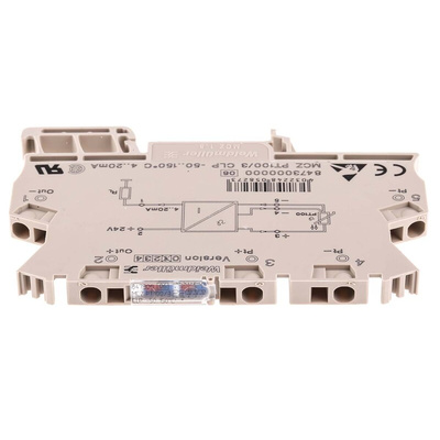 Weidmuller ACT20X Series Signal Conditioner, RTD Input, Current Output, 9 → 30V dc Supply