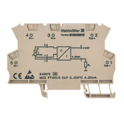 Weidmuller ACT20X Series Signal Conditioner, RTD Input, Current Output, 30V Supply