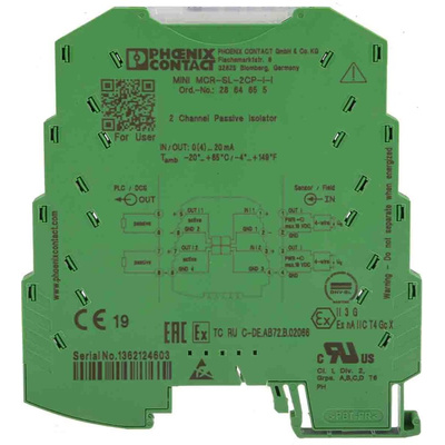Phoenix Contact MINI MCR Series Signal Conditioner, Current Input, Current Output, 18V Supply