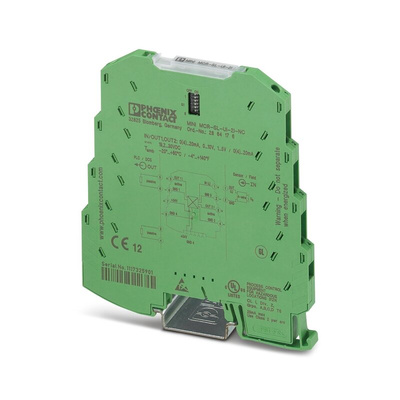 Phoenix Contact 3RS7003 Series Signal Conditioner, Current, Voltage Input, Current Output, 24V dc Supply, ATEX