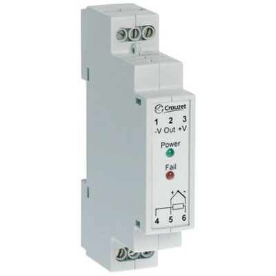 Crouzet Signal Conditioner, RTD Input, Voltage Output, 24V dc Supply