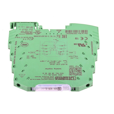 Phoenix Contact 3RS7002 Series Signal Conditioner, Current Input, Current Output, 19.2 → 30V dc Supply, ATEX