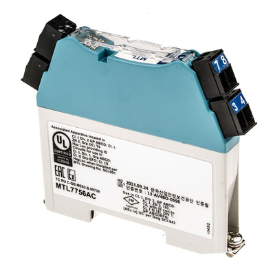 Eaton 3 Channel Zener Barrier, Intrinsic Safety Barrier, RTD, Thermocouple Input, ATEX
