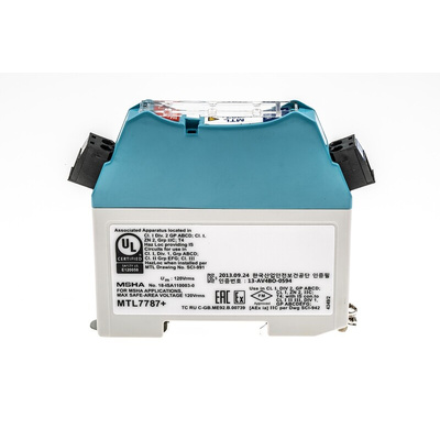 Eaton 1 Channel Zener Barrier, Intrinsic Safety Barrier, Analogue Output, ATEX