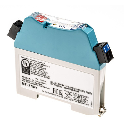 Eaton 1 Channel Zener Barrier, Intrinsic Safety Barrier, Analogue Output, ATEX