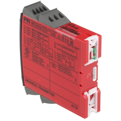PR Electronics 4100 Series Universal Transmitter, Universal Input, Current, Voltage, Relay Output, 19.2 → 300 V