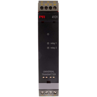 PR Electronics 4100 Series Universal Transmitter, Universal Input, Relay Output, 19.2 → 300 V dc, 21.6 →