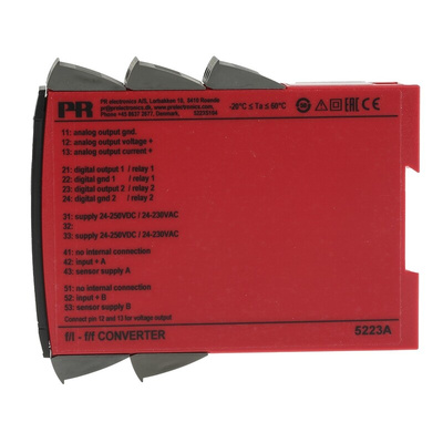 PR Electronics 5 Series Signal Conditioner, Frequency Input