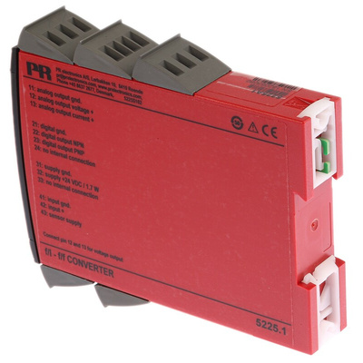 PR Electronics MTL5000 Series Signal Conditioner, Frequency Input, Current, Voltage, Relay Output, 19.2 → 28.8V