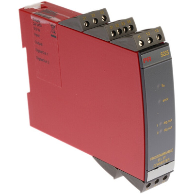 PR Electronics 5200 Series Universal Transmitter, Frequency Input, Current, Voltage, Relay Output, 19.2 → 28.8V