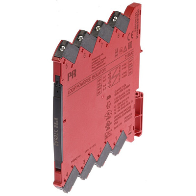 PR Electronics 3100 Series Loop Powered Isolator, Current Input, Current Output, ATEX