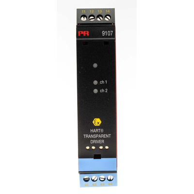 PR Electronics 9100 Series HART Transparent Driver, Current Input, Current, Relay Output, 19.2 → 31.2V dc Supply