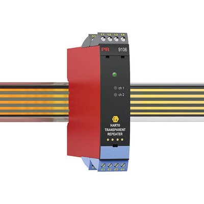 PR Electronics 9 Series Signal Conditioner, Current Input, Current, Relay Output, 19.2 → 31.2V dc Supply