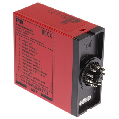 PR Electronics 2 Series Signal Conditioner, Voltage Input, Current Output, 19.2 → 28.8V dc Supply