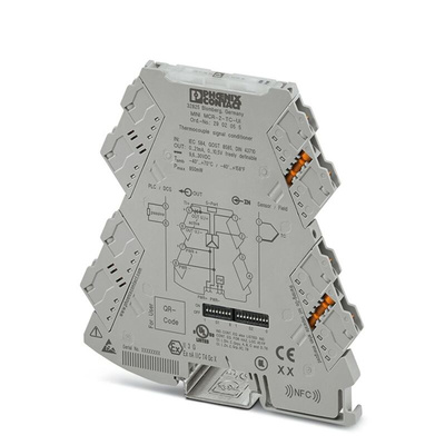 Phoenix Contact MINI MCR Series Signal Conditioner, Thermocouple Input, Current, Voltage Output, 9.6 → 30V dc