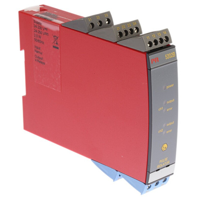 PR Electronics 2 Channel Galvanic Barrier, Pulse Isolator, Relay Output, ATEX, IECEx