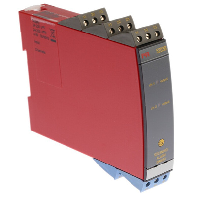 PR Electronics 2 Channel Galvanic Barrier, Solenoid Driver, NPN, PNP Input, ATEX, IECEx