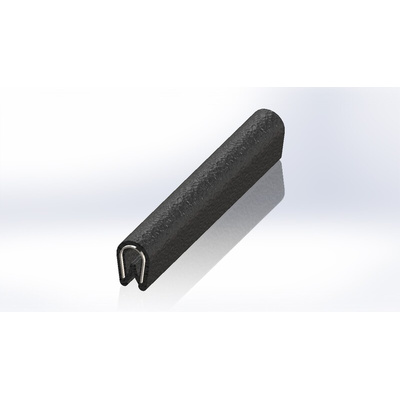 RS PRO Black PVC Edge Protection, 20m