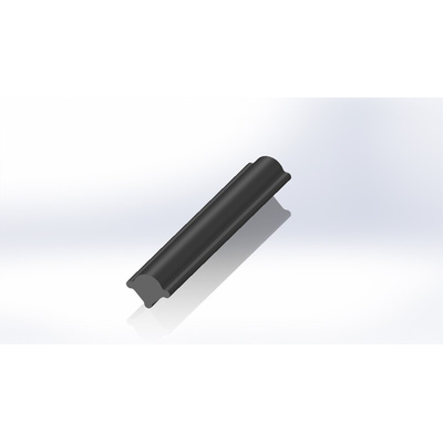 RS PRO Black EPDM Edging Strip, 20m