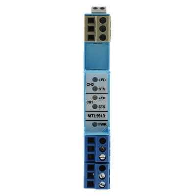 Eaton 2 Channel Zener Barrier, Solenoid Driver, NAMUR Sensor, Switch Input, ATEX
