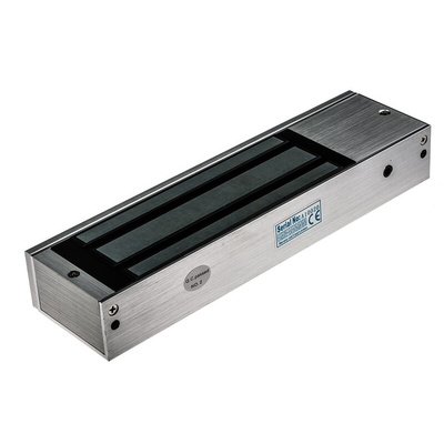 RS PRO Single Door Access Control Door Magnet, 1200lb Holding Force 12 V dc, 24 V dc