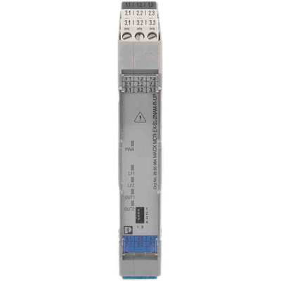 Phoenix Contact 2 Channel Galvanic Barrier, Isolating Amplifier, NAMUR Sensor, Switch Input, Relay Output, ATEX