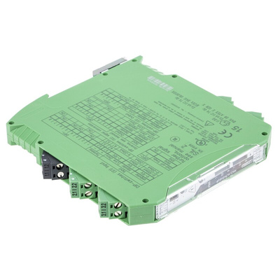 Phoenix Contact 1 Channel Galvanic Barrier, Isolating Amplifier, Current, Voltage Input, Current, Voltage Output, ATEX