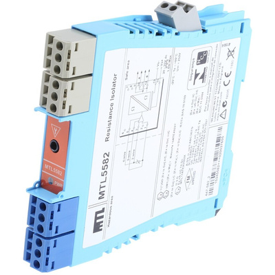 Eaton 1 Channel Zener Barrier, Resistance Isolator, RTD Input, Resistance Output, ATEX